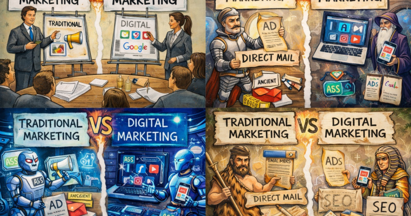 Traditional Marketing vs Digital Marketing